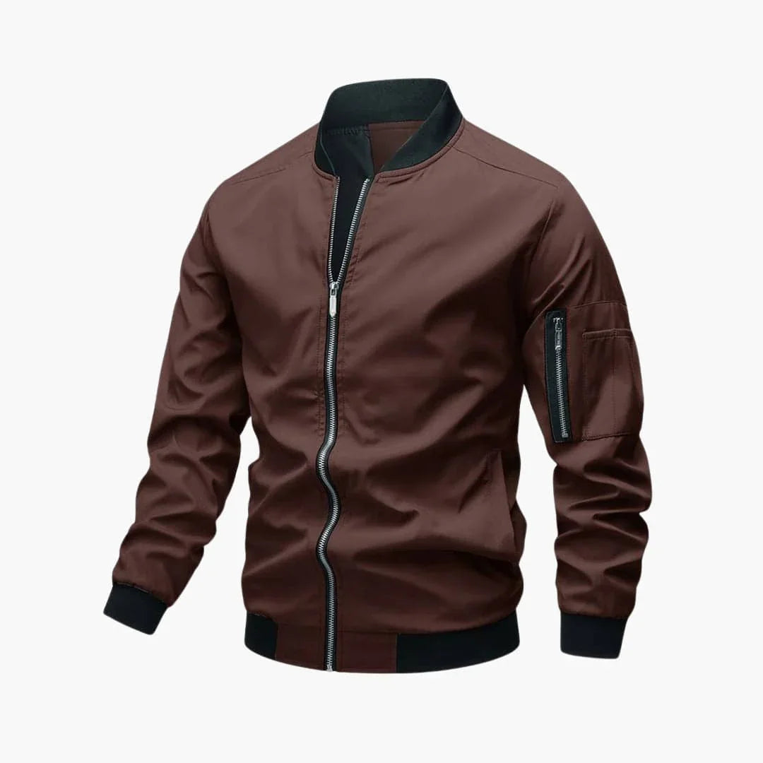 BerlinGlamour | Heren bomberjack met rits en zakken 11