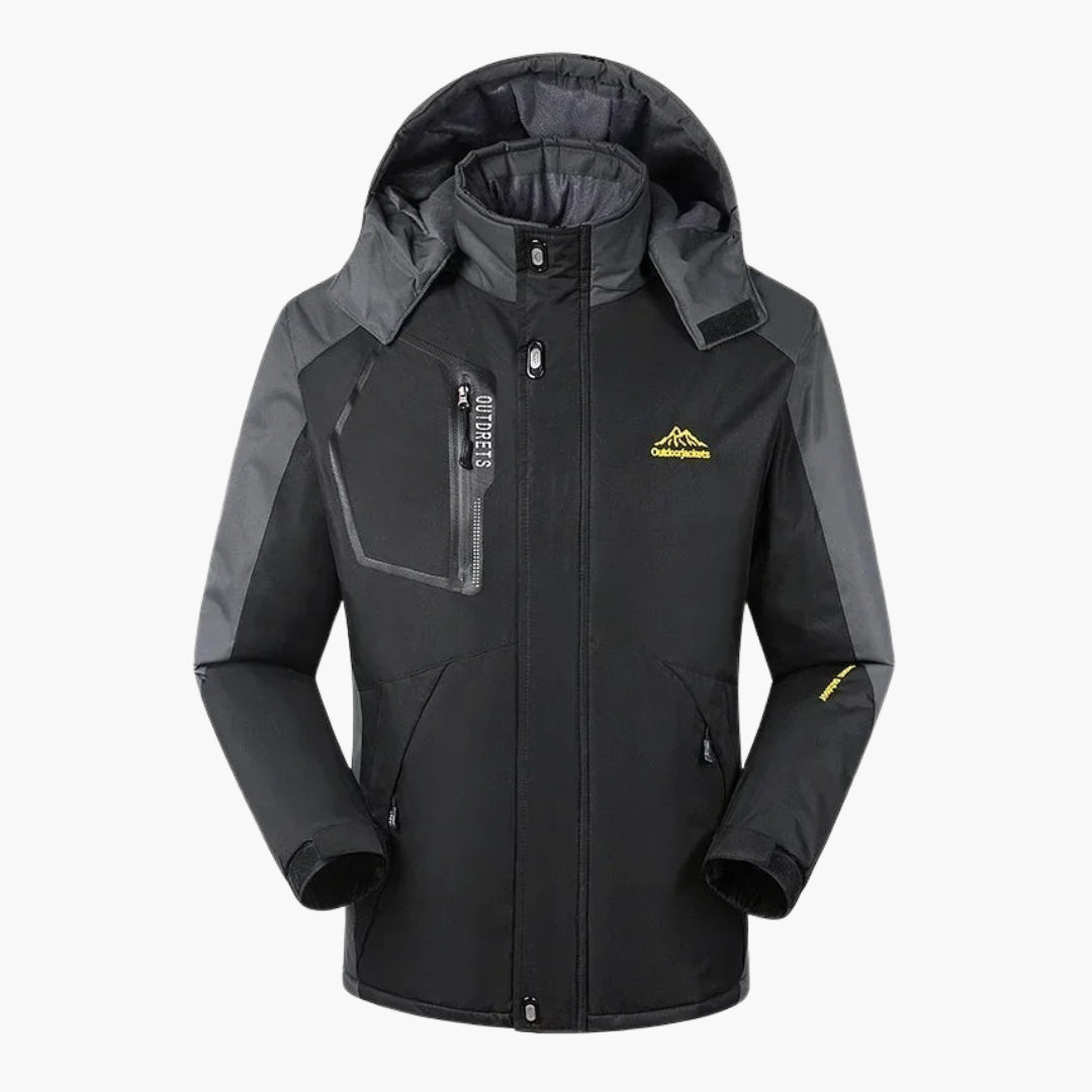 BerlinGlamour | Heren ski-jack met capuchon en ritszakken 4