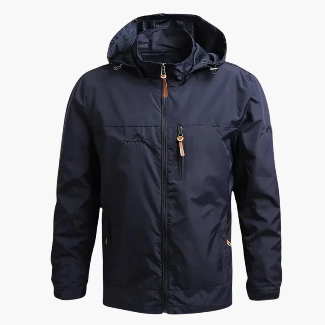 BerlinGlamour | Herenjas met rits aan de voorkant en opstaande kraag 3