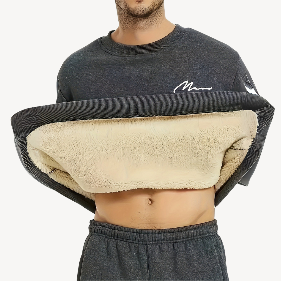 BerlinGlamour | Herensweater met fleecevoering 6