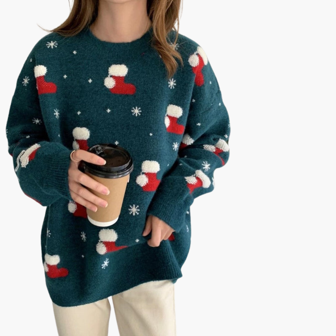 BerlinGlamour | Kersttrui voor dames met feestelijk motief 7