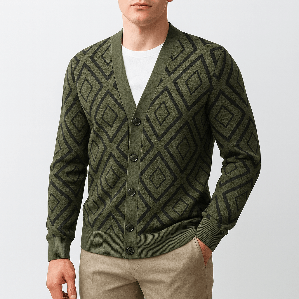 BerlinGlamour | Slanke jacquardcardigan 4