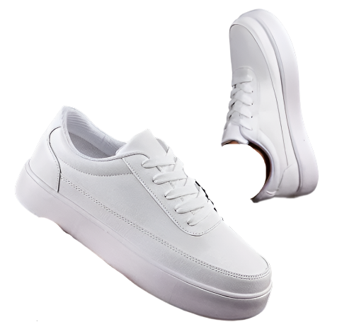BerlinGlamour | Stijlvolle witte sneakers voor heren met een comfortabel design 4