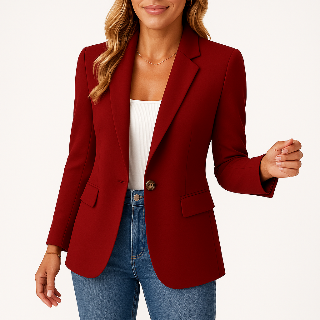 Dames Blazer Getailleerd met Reverskraag