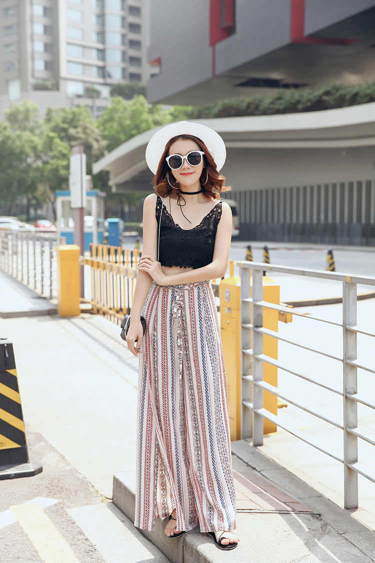 Boho Broek Zomerse Vrije Stijl Zwierige Pasvorm