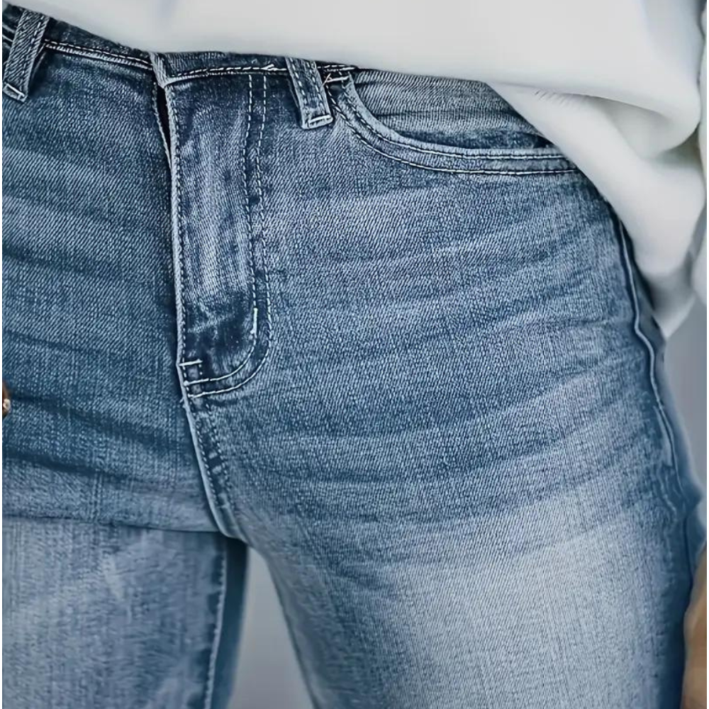 High Waist Flared Jeans Vintage Stijl