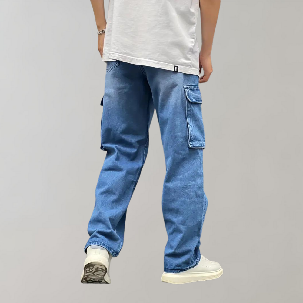 Heren Cargo Jeans Baggy Stijl Zachary