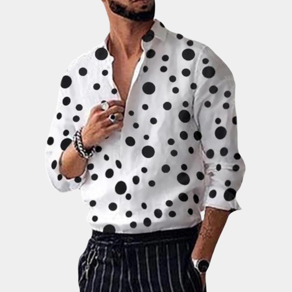 Herenoverhemd Polka Dot Stijlvol en Trendy