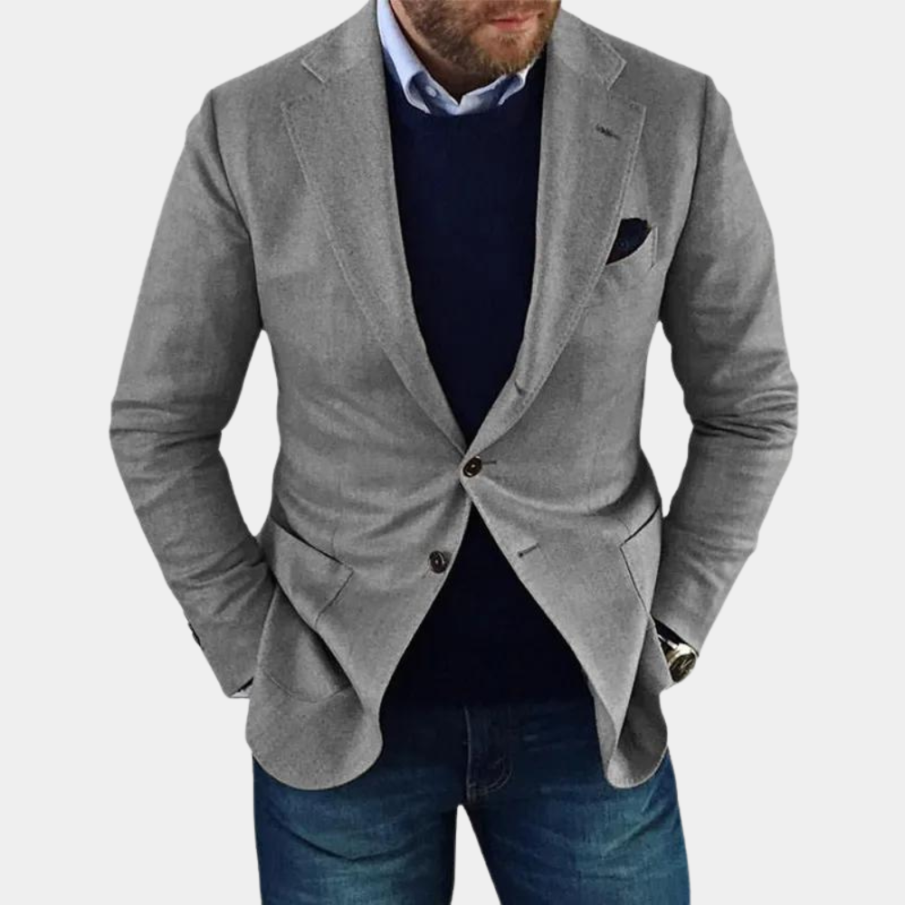 Herenjack Met Knopen Casual Mason Stijl