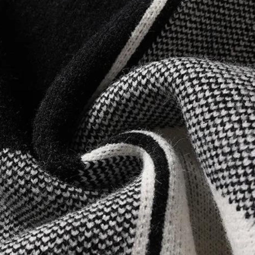 Heren Gebreide Trui – Dikke Stof – Geometrisch Patroon – Trendy & Comfortabel