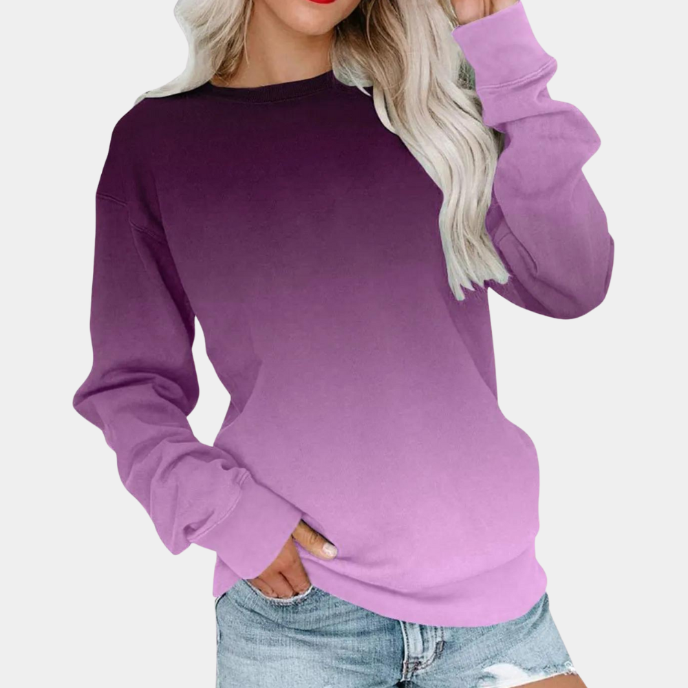 Dames Sweatshirt Gradiënt Trendy Casual