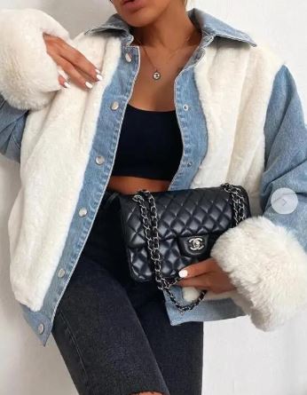 Blauwe Denim Jacket voor Heren
