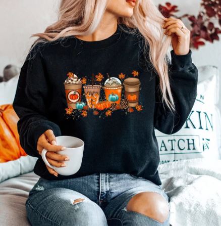Herfst Koffie Sweatshirt Warm en Zacht - Mode Vibes