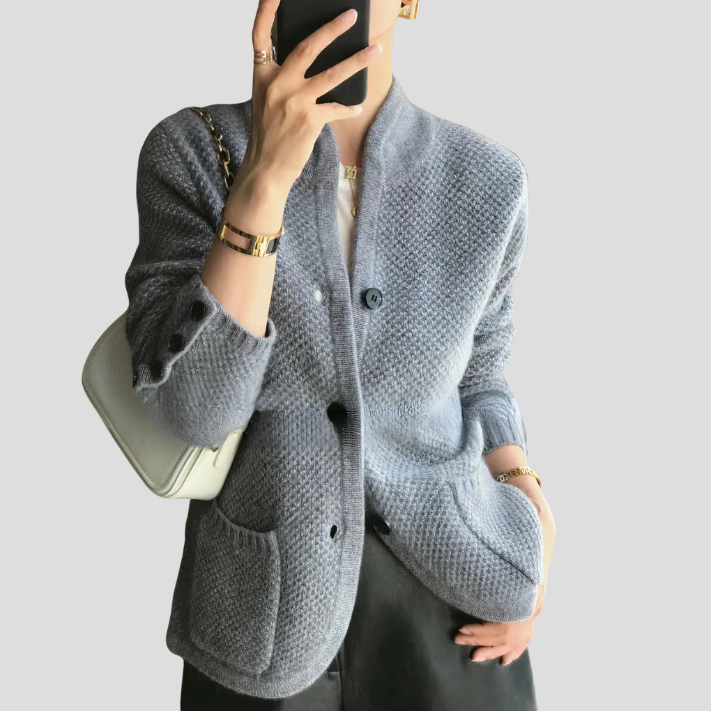 Cassandra | Cardigan lungo in cashmere con scollo a V