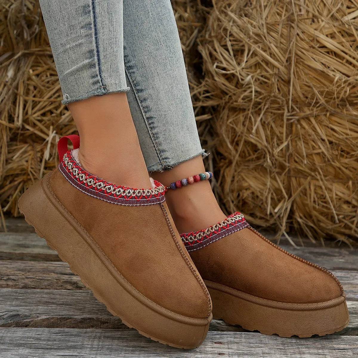 Platte Bont Schoenen Viola Stijl