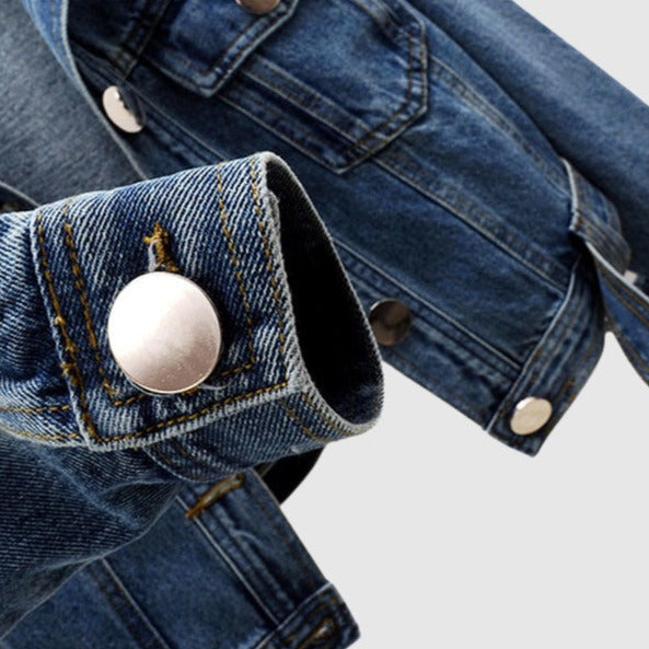 Cropped Spijkerjack Stijlvol Kort voor Vrouw