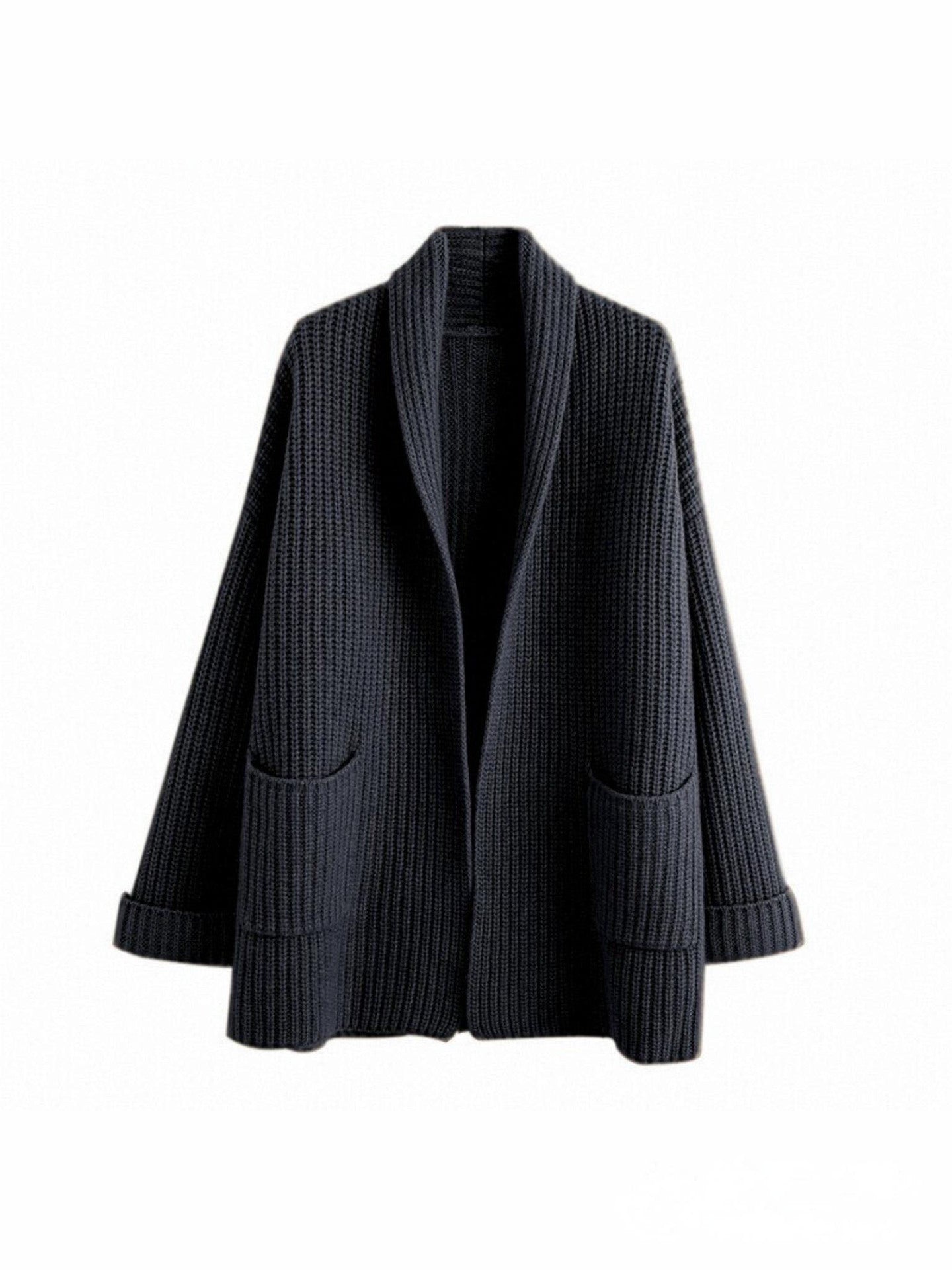 Christin | Cardigan lungo alla moda con scollo a V