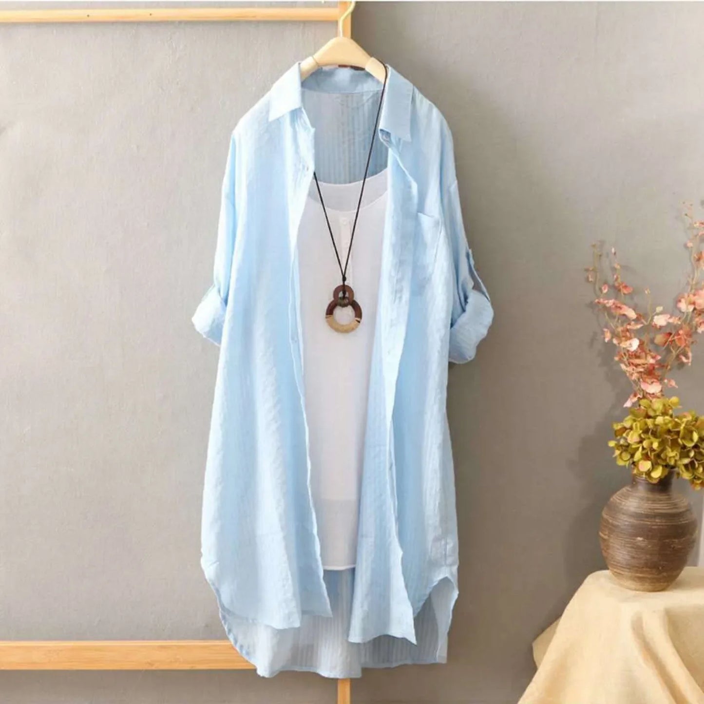 Stralend De Zomer In Met deze Elegante Witte Blouse!