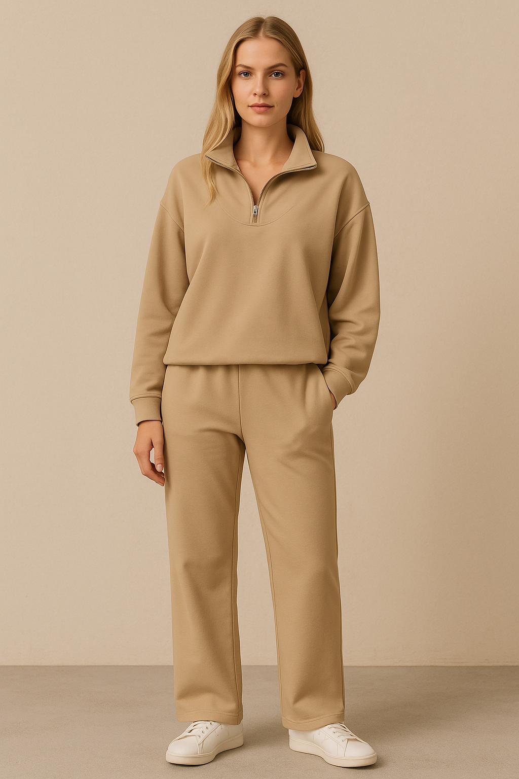 Dames Tweedelige Broek Set Elegant en Comfortabel