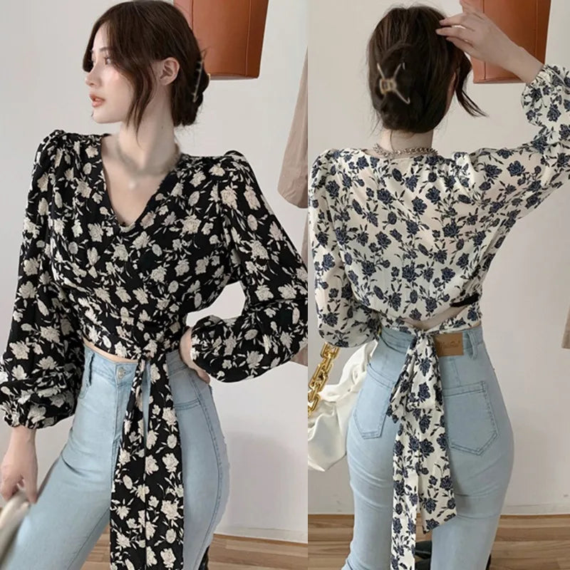 Verleidelijke Bloemenprint Blouse
