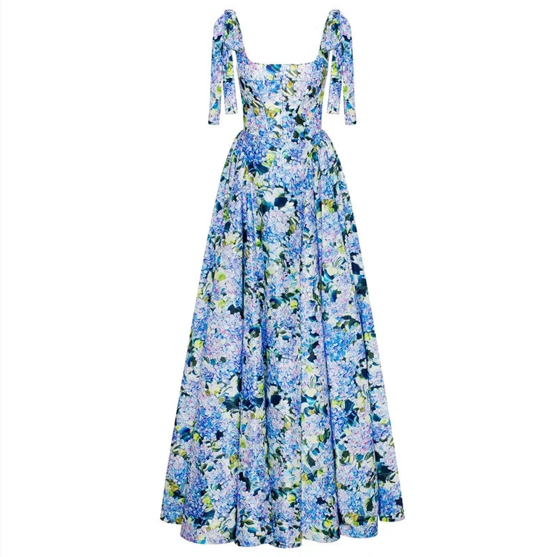 Chique Zomer Bloemenpatroon Partyjurk