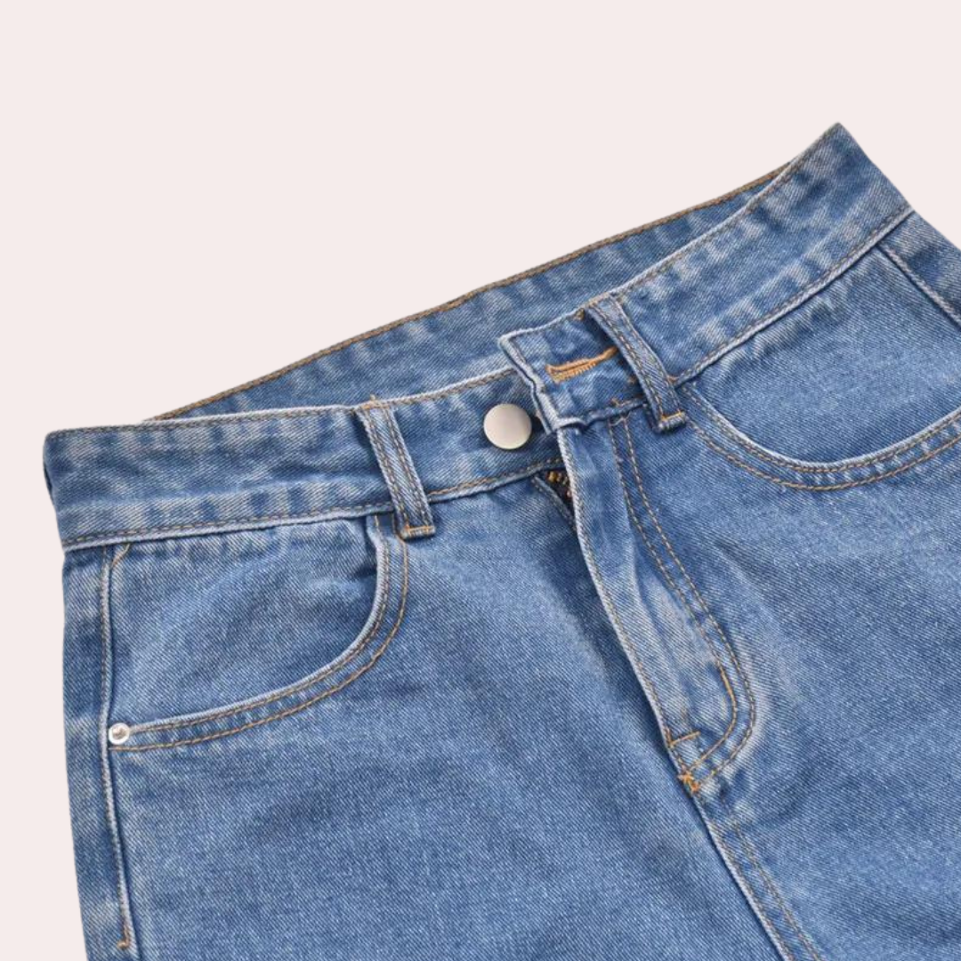 Dames Hoge Taille Casual Shorts - Dora