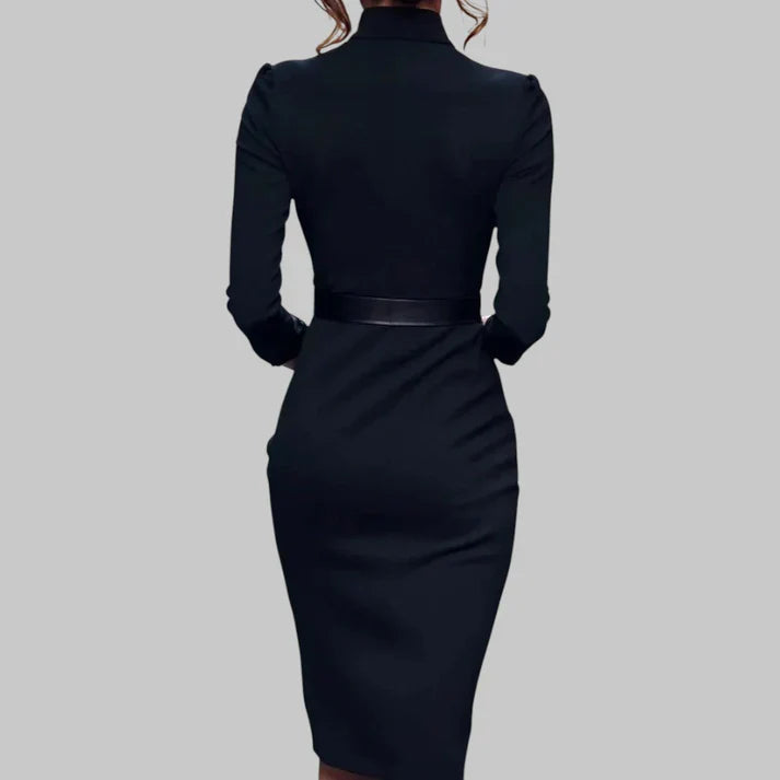 Dames jurk met ceintuur | Taille-accent & Verfijnd Silhouet