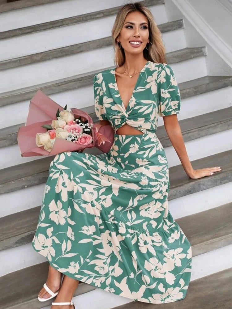 Zomerjurk met Bloemenpatroon van LuxeFlair