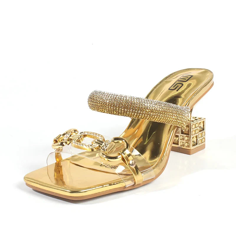 Elegancia Moda kristallen gesp sandalen