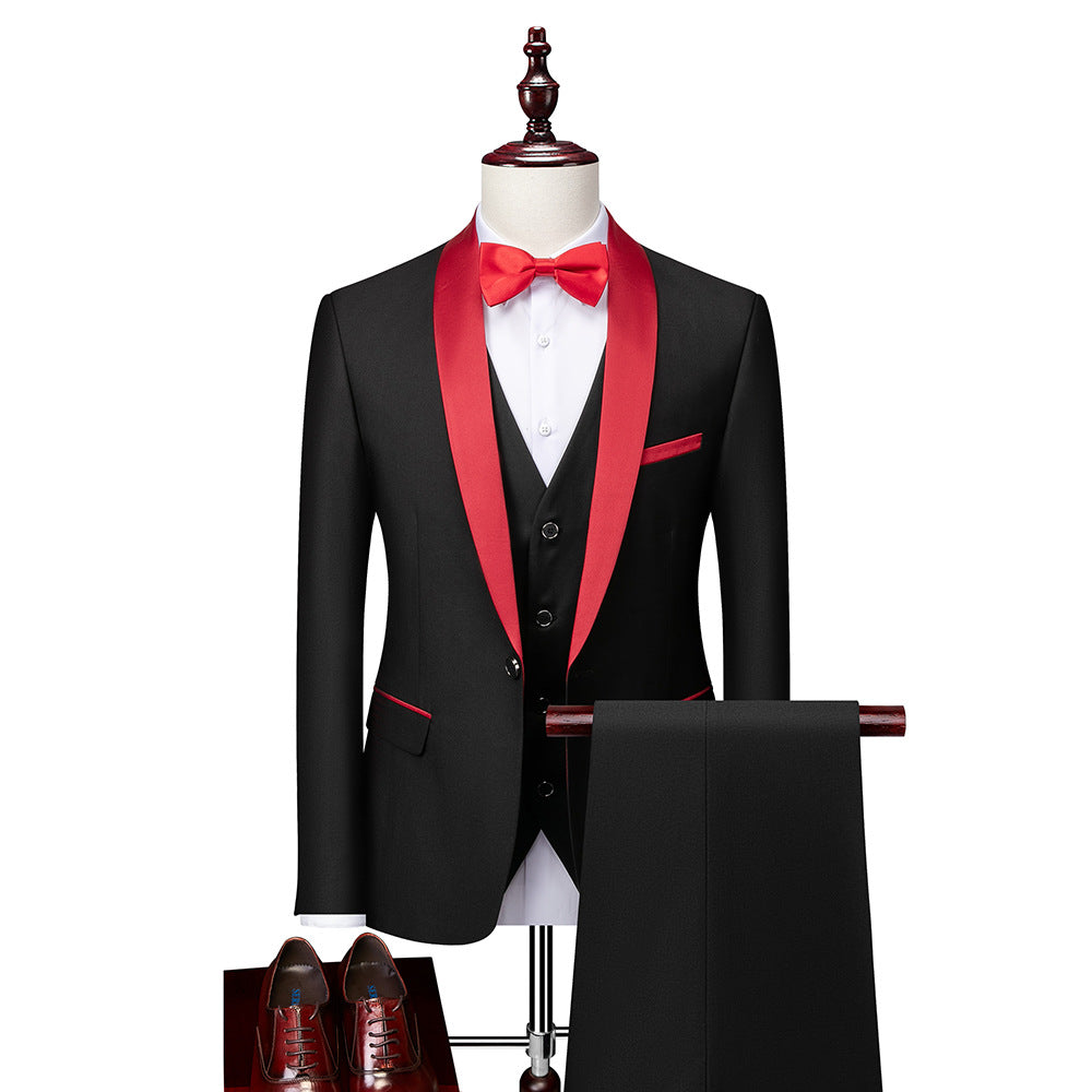 Heren Pak Zwart Slim Fit Elegante Stijl