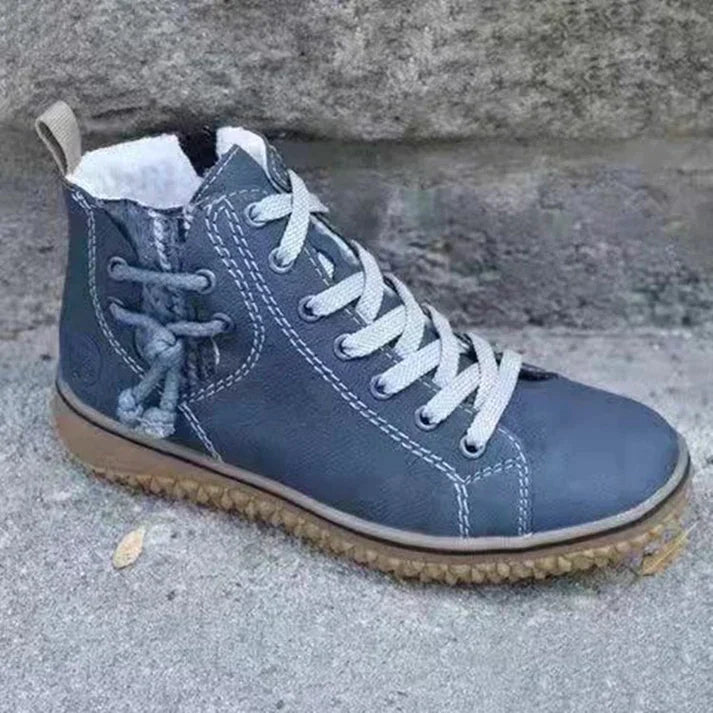 Leren Schoenen Vintage Stijl Elegante Damesschoenen