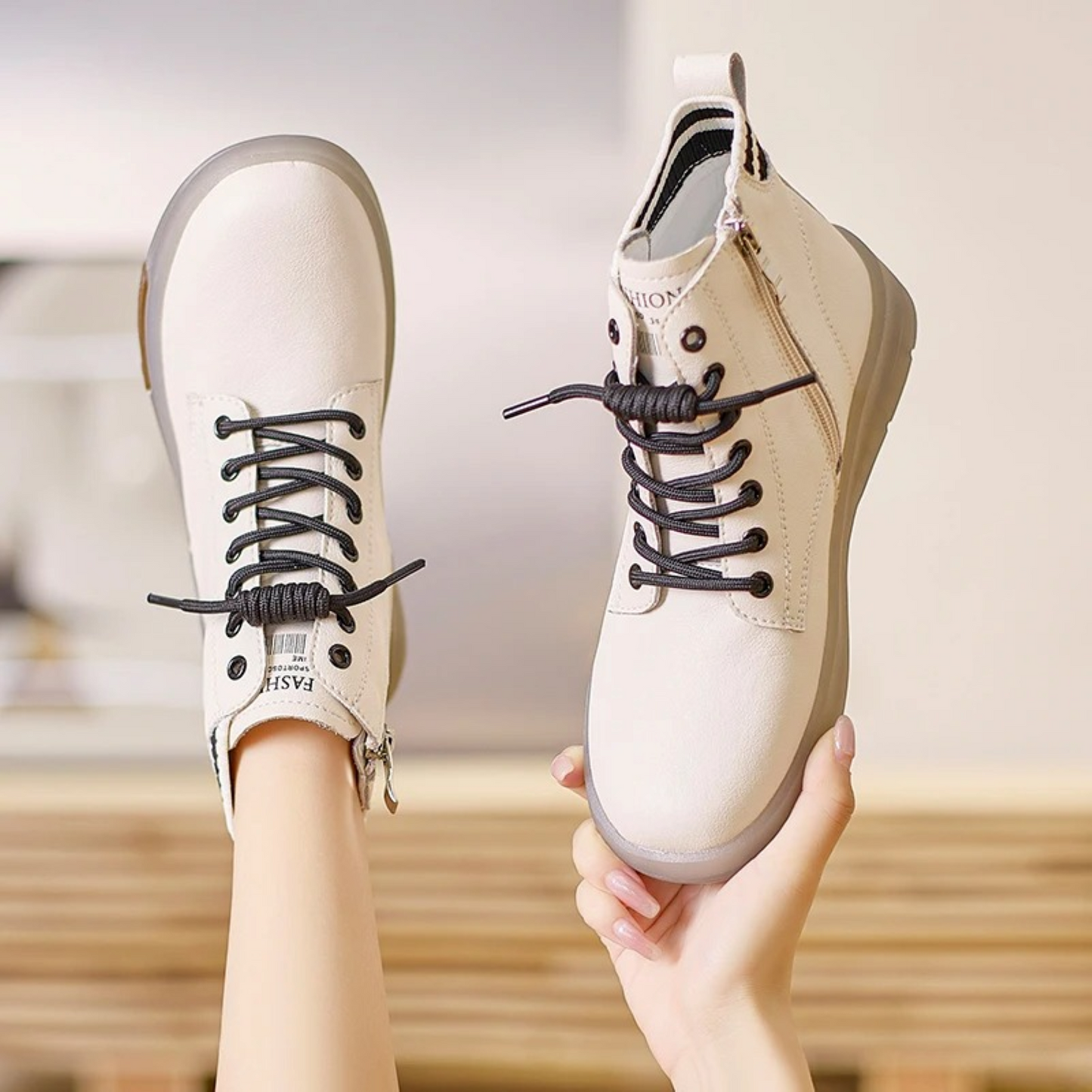 Dames Sneakers Waterdicht Leren Loop schoenen