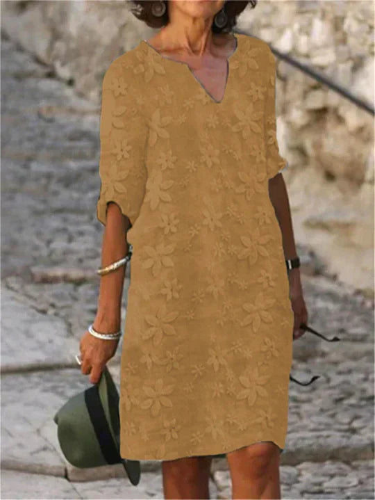 Bloemen Midi-Jurk Elegant Lange Jurk voor Vrouw