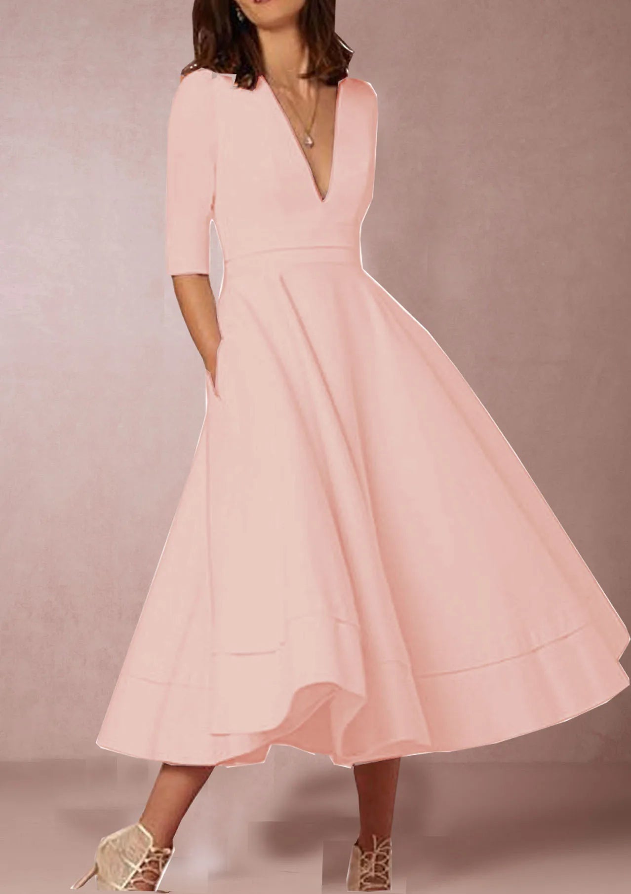 Elise | Tijdloze Retro Midi Jurk met Elegante Uitstraling 10