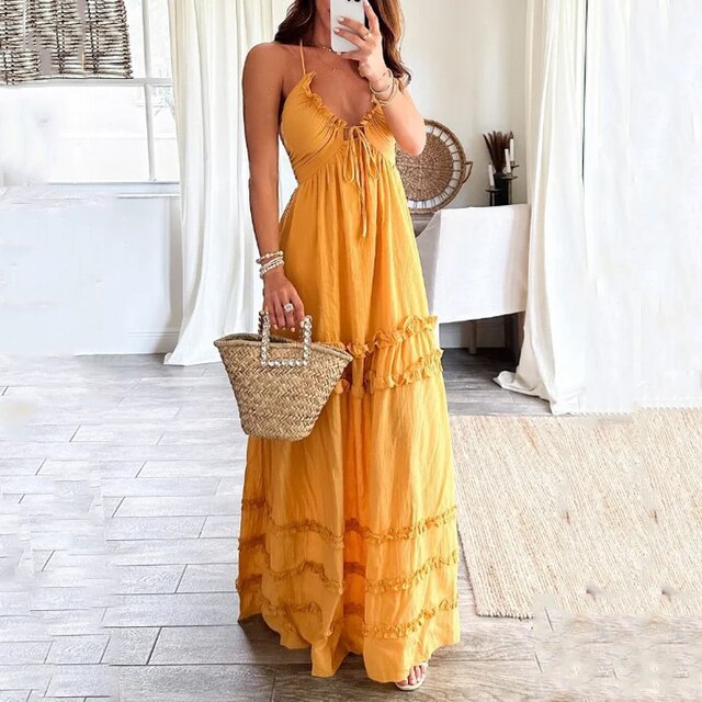 Zomerjurk Elegant Vrouwelijk Jurk voor Zomerse Dagen