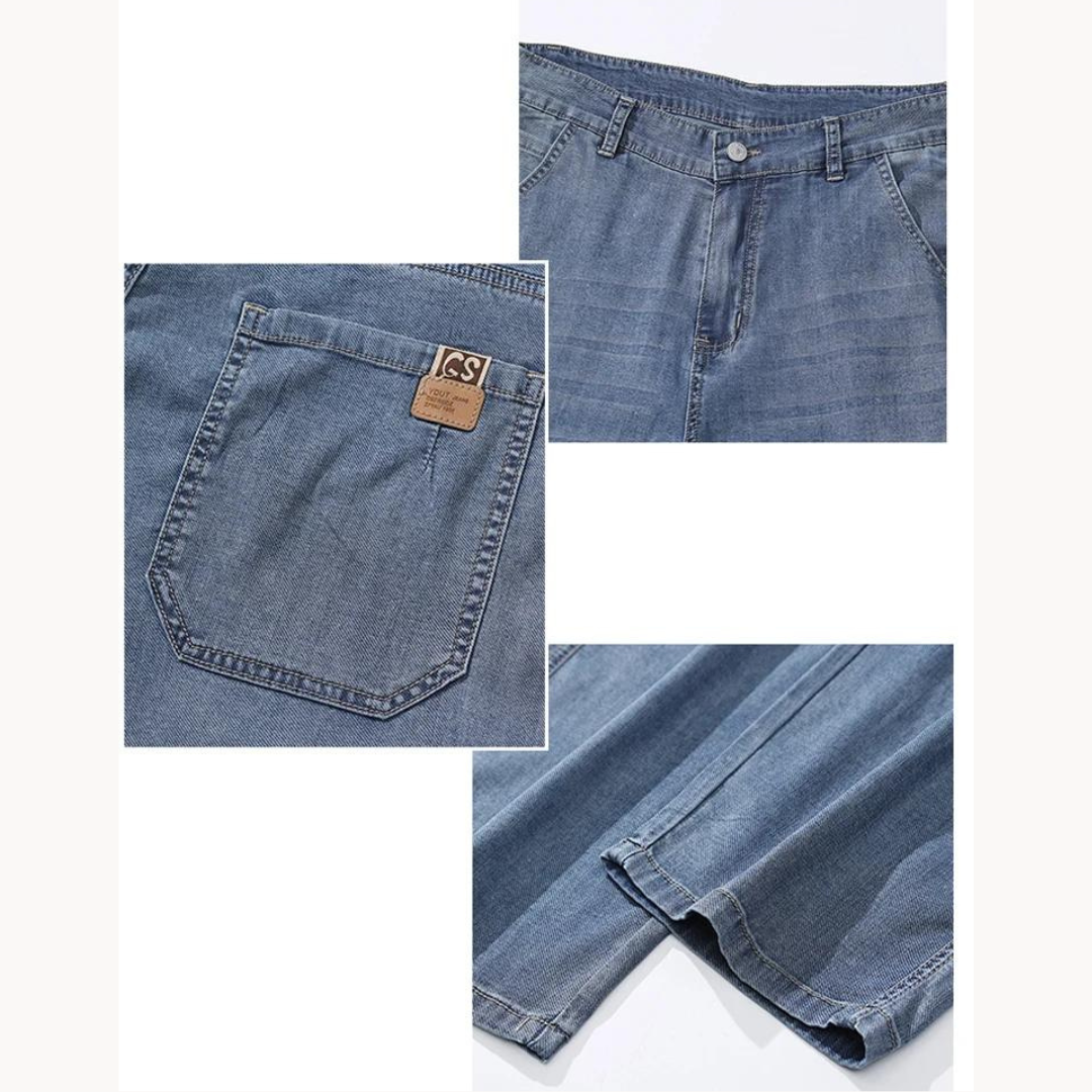 Heren Loose-Fit Jeans Retro Stijl Casual