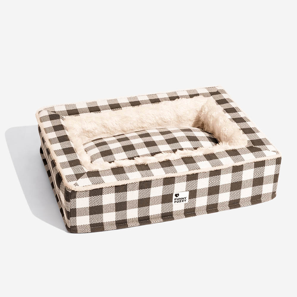 Zacht Hondenbed Geruit Scottish Terrier Bed