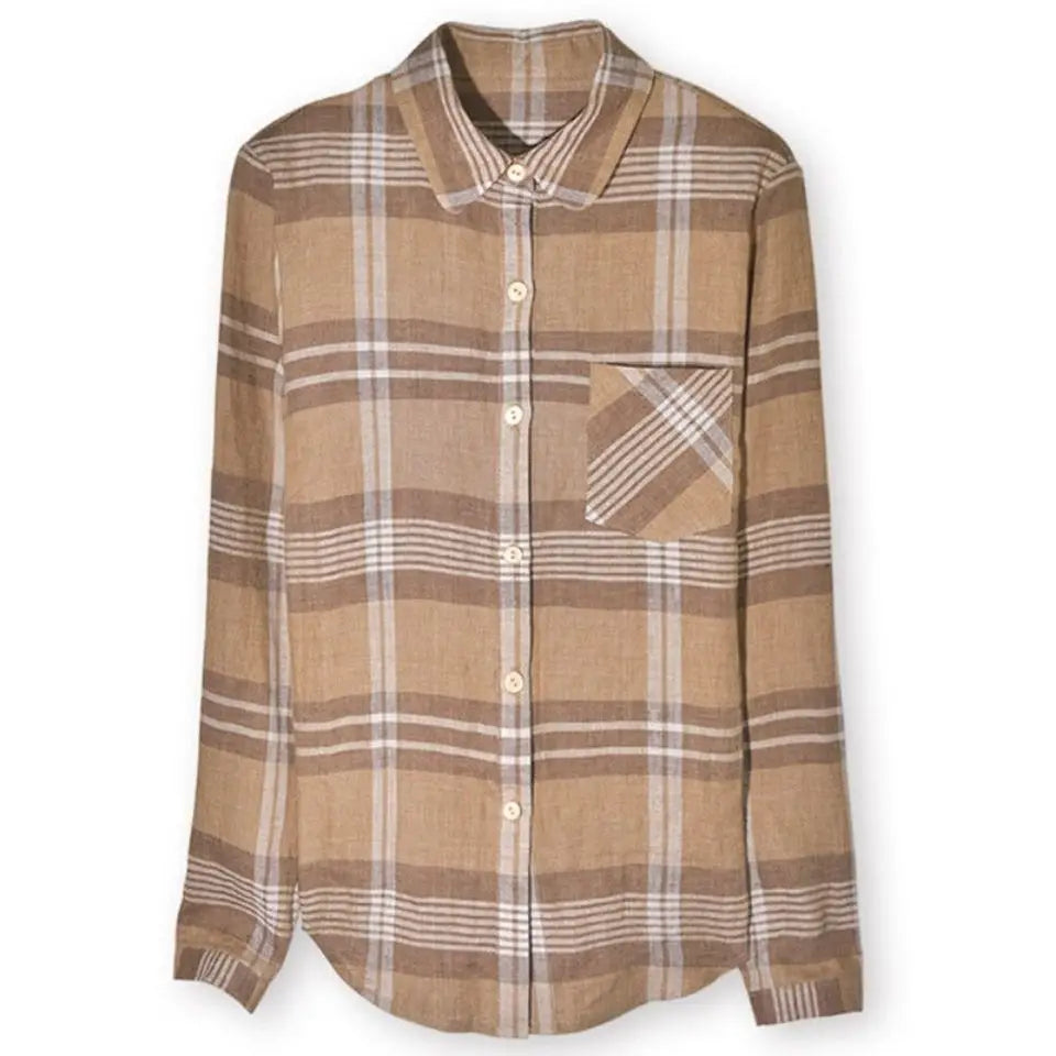 Checkered Shirt Tops - Stijlvolle Damesblouse voor een Casual Vintage Look