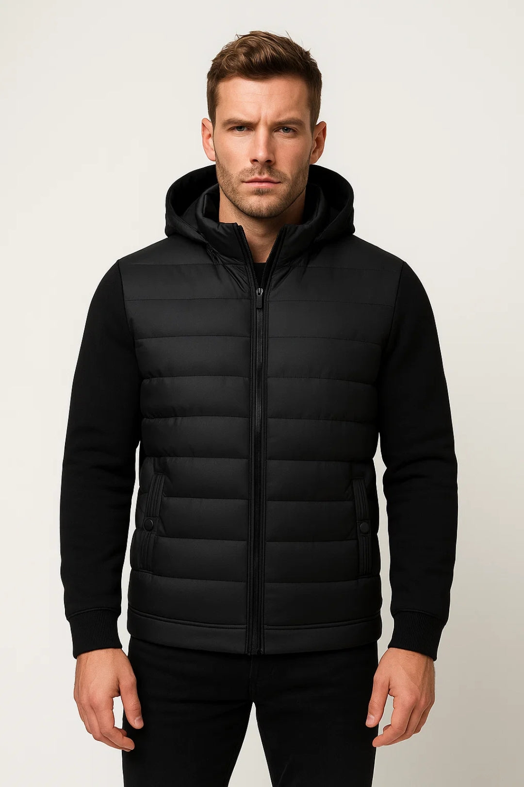 Heren Jack Gewatteerd met Capuchon Comfortabel Warm