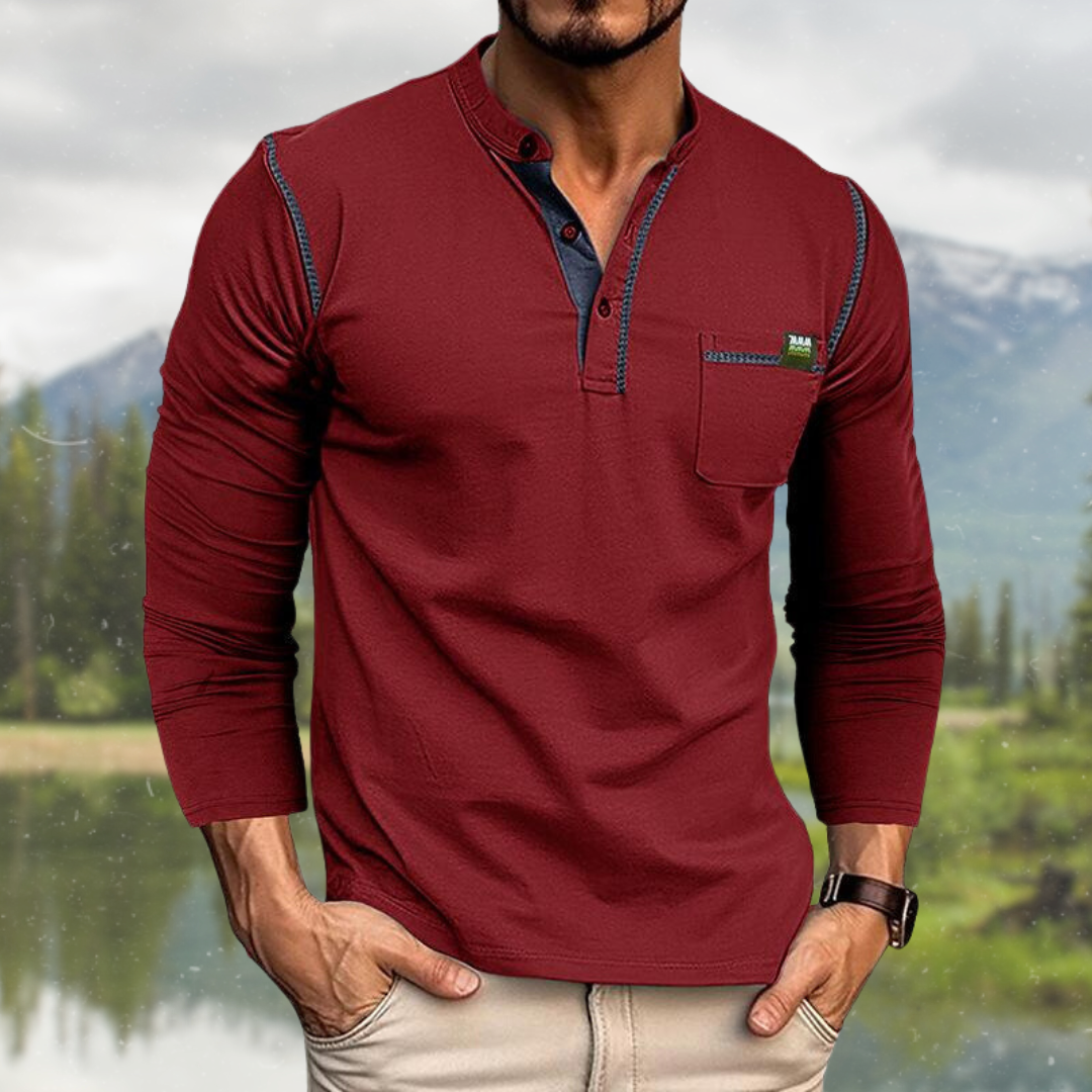 Mannen Overhemd Casual Klassiek Design
