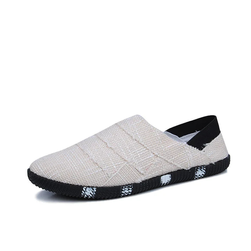 Lichte Canvas Herenschoenen met Hennepzool Comfortabel