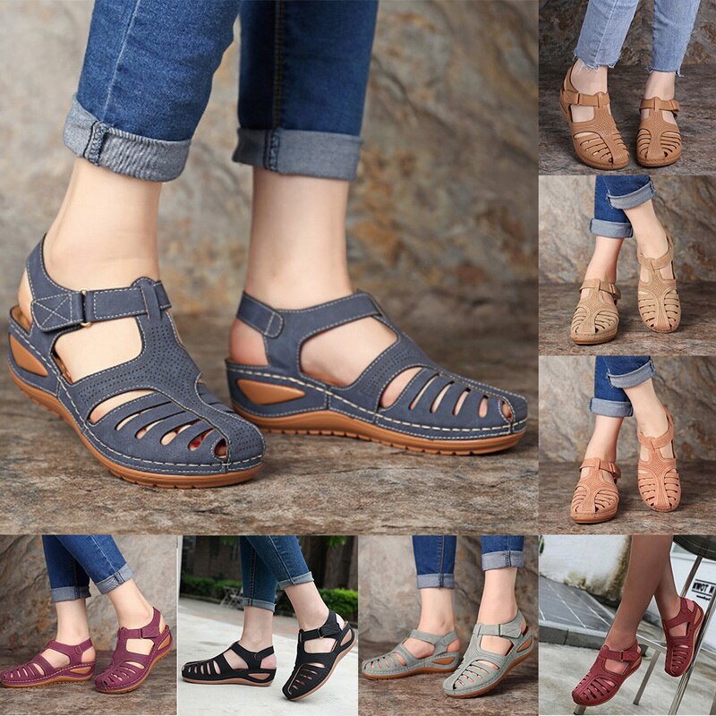 Orthopedische Sandalen voor Dames van LeerComfortabele Elin Sandalen
