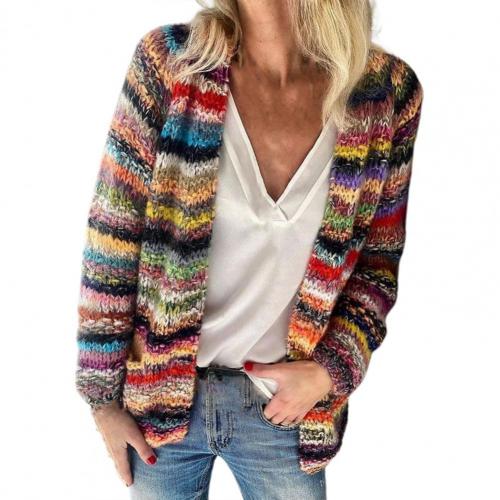 Kleurrijke Dames Vest Regenboog Motief Eliza