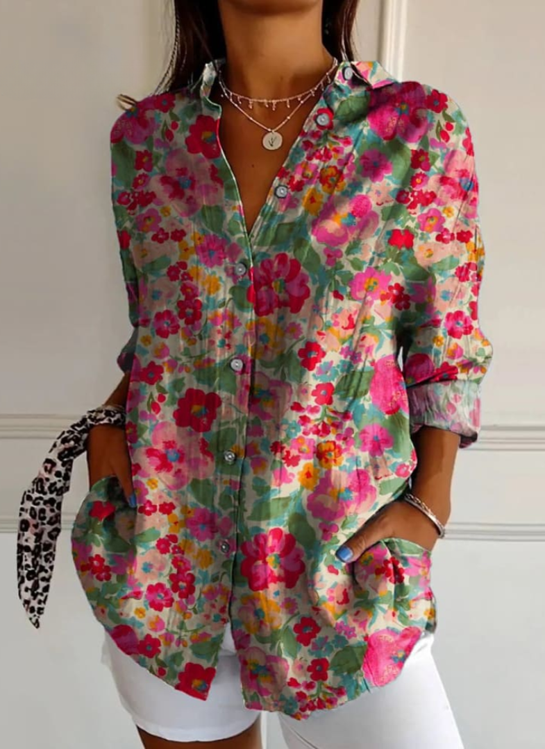 Heidi | Elegante camicetta floreale