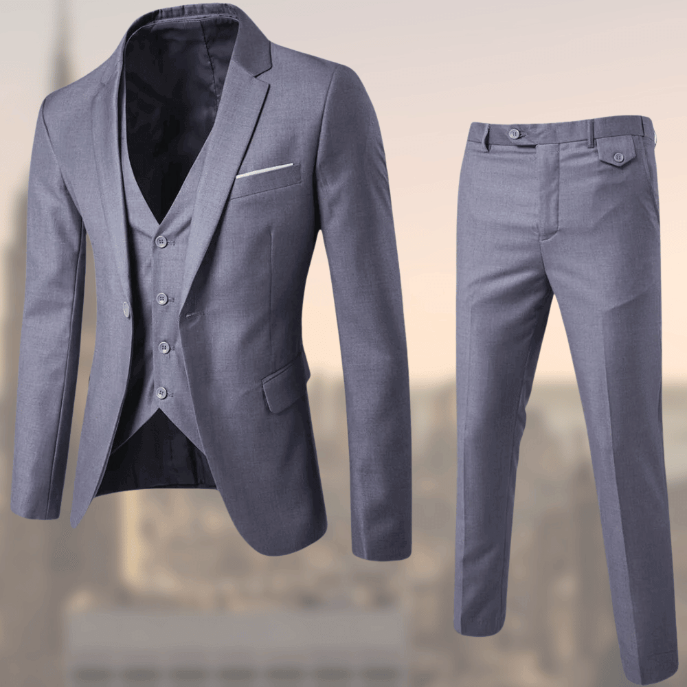 Heren Driedelig Pak Formal Business Stijl