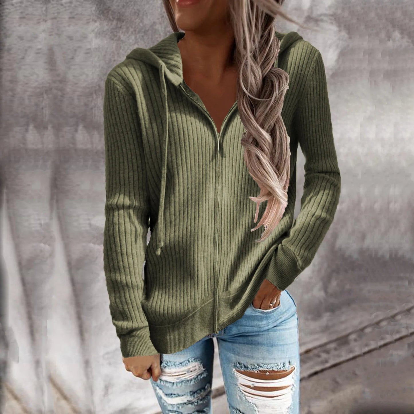 Isabel | Felpa con cappuccio e zip alla moda per outfit casual