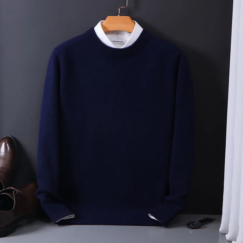 Mannen Trui Kasjmier Warm Luxe Olivier