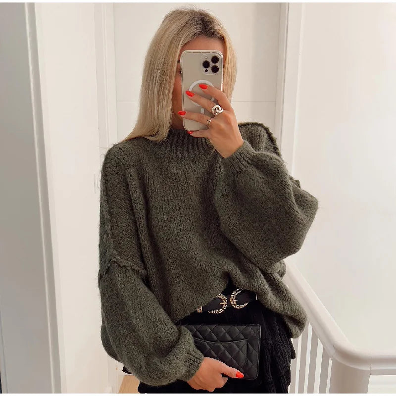 Jessica | Morbido maglione oversize lavorato a maglia