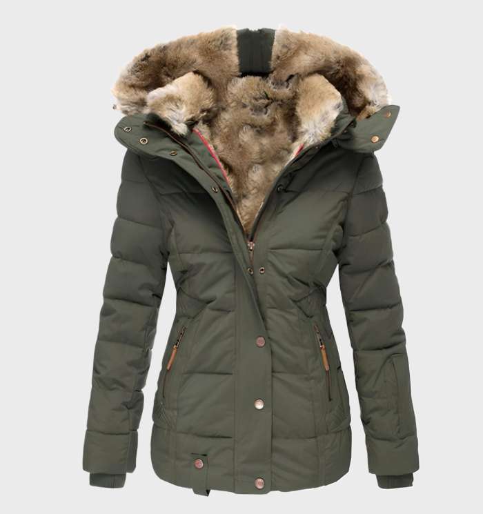 Dames Winterjas Capuchon Slim Fit Warm en Waterdicht
