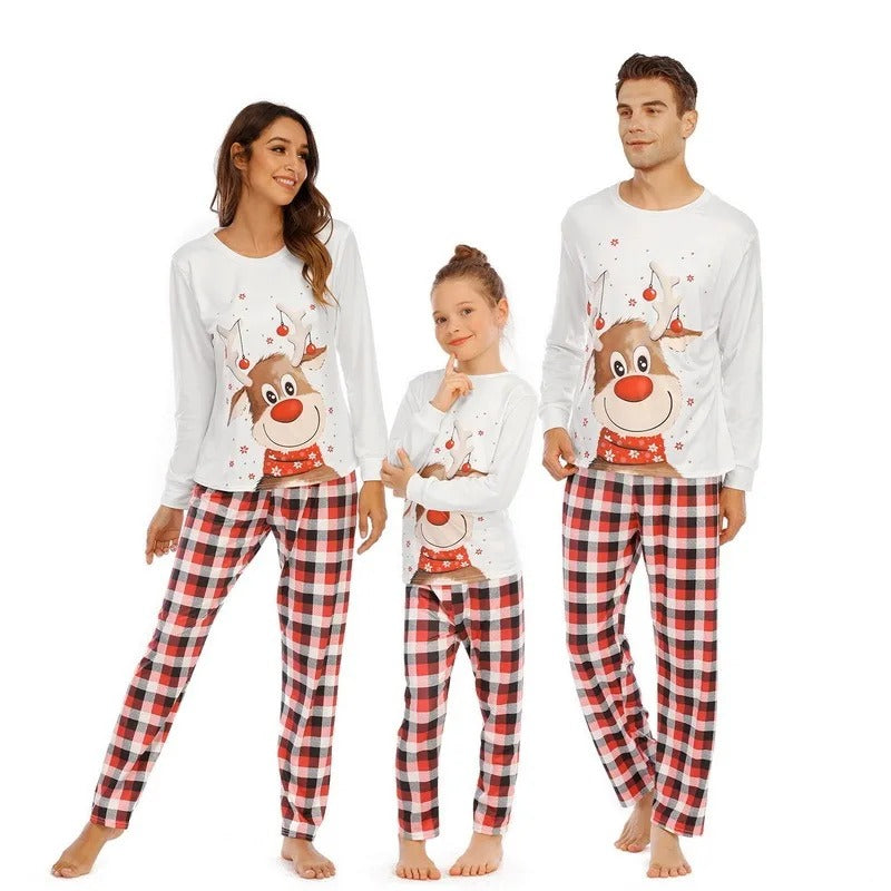 Kerstpyjama Set voor Gezin - Zachte Warme Loungekleding